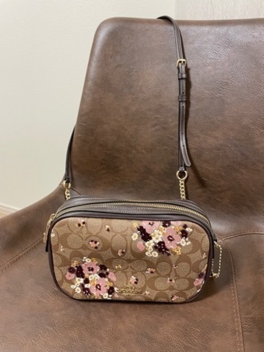 【郵送可】COACH　コーチ　ショルダーバッグ　花柄