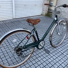 【27インチ自転車】美品❗️6段変速　LEDオートライト付　使用少ない❗️鍵新品❗️スペアキーあり　若林自転車　膳所店　SALE中❗️