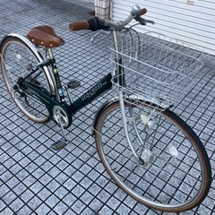 【27インチ自転車】美品❗️6段変速　LEDオートライト付　使用少ない❗️鍵新品❗️スペアキーあり　若林自転車　膳所店　SALE中❗️