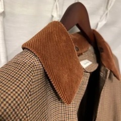 スティーブンアラン　チェック　コート  3WY BAL COLLAR COAT