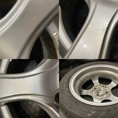 【BS ECOPIA EP150 155/65R14】夏タイヤ【VIOLENTO 14インチ 4.5J4HPCD100+45】バリ溝 スペーシア タント等　(TG102) クレジットカード QRコード決済可能