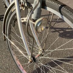 BOBBY TOWN 26インチ 軽快車 自転車 シルバー No.597○ママチャリ 