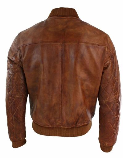 羊・シープ革 ワックス加工ボンバージャケット Sheep Leather Waxed Bomber Jacket17990