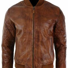 羊・シープ革 ワックス加工ボンバージャケット Sheep Leather Waxed Bomber Jacket17990