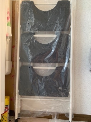 【決まりました】脚立 折りたたみ 3段 ステップスツール スチール製 ブラック