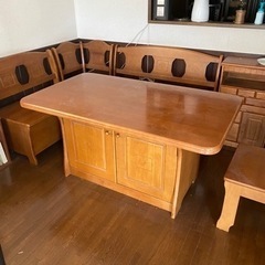 収納付きダイニングテーブルセット