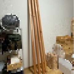 木材　4.5×4.5×200cm 【4本セット】