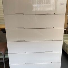 ☆中古￥4,800！6段タンス　家具　収納家具　幅80㎝ｘ奥行4...