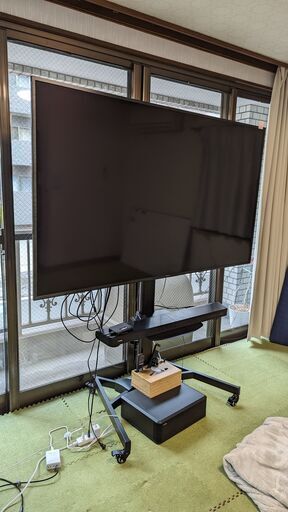 「値下げ交渉応じます」ソニー 75V型 4K 液晶 テレビ ブラビア KJ-75X8000H＋テレビスタンド
