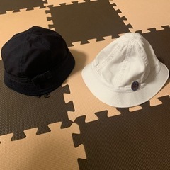 武蔵野幼稚園　帽子　夏用、冬用、バッチ