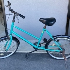 【ジャンク品】自転車　緑