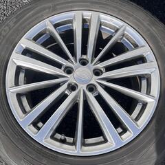 スバルGP7インプレッサスポーツ2.0i-S純正ハイラスター 7J-17 off+48 pcd100/5H ハブ径56ミリ DUNLOP WINTER MAXX SJ8(ダンロップ ウィンター マックス) 225/60R17 99Q スタッドレスタイヤ付き4本セット