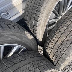 スバルGP7インプレッサスポーツ2.0i-S純正ハイラスター 7J-17 off+48 pcd100/5H ハブ径56ミリ DUNLOP WINTER MAXX SJ8(ダンロップ ウィンター マックス) 225/60R17 99Q スタッドレスタイヤ付き4本セット