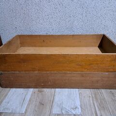 古道具 餅箱 2個セット 木箱 番重 昭和レトロ 幅77cm×奥...