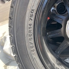 アクア　ホイール付きタイヤ　スタッドレス