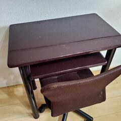 【取引中】ネイルテーブル ブラウン 椅子付き