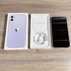 【美品】iPhone 11 パープル 64 GB バッテリー87...
