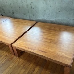 木製　正方形ローテーブル