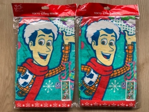 未使用品★TDR ディズニー フェイスタオル 2つセット トイ・ストーリー