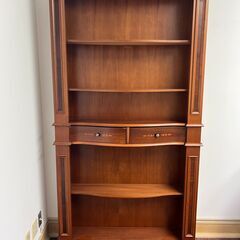 アンティーク調　木製バーカウンター　バー　レストラン　おしゃれカウンター　店舗　シェルフ　収納　棚　テーブル