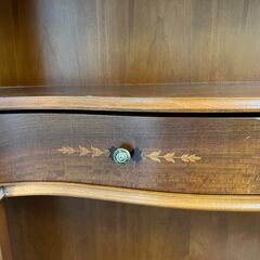 アンティーク調　木製バーカウンター　バー　レストラン　おしゃれカウンター　店舗　シェルフ　収納　棚　テーブル