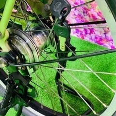 ❷5587子供乗せ電動アシスト自転車YAMAHA 20インチ良好バッテリー