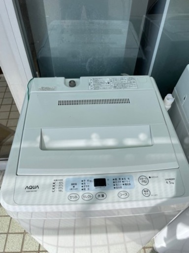 アクア AQW-S451(W) [簡易乾燥機能付き洗濯機（4.5kg）] リサイクルショップ宮崎屋　佐土原店　23.12.9F