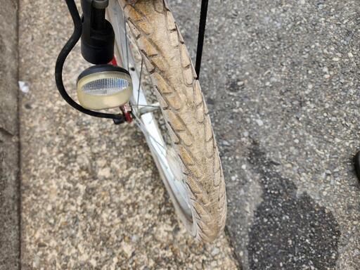 　ミニベロ　自転車　２０インチ　ライト　付き　カゴ　付き　赤　チューブ　新品　配達可能
