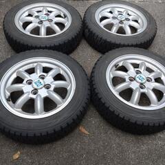 ダイハツ純正ホイール ダンロップ冬タイヤ 155/65R14 4本セット  