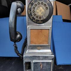 アンティーク　レトロ　電話　海外（アメリカ？）公衆電話