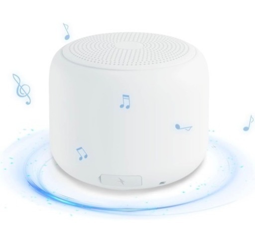 【2023新登場 Bluetooth5.2】Bluetooth スピーカー IPX7 防水 軽量 小型 お風呂 ワイヤレス 12時間連続再生 マイク内蔵 ハンズフリー通話 ポータブル typec充電 ブルートゥース ストラップ付き ミニスピーカー 片手サイズ 持ち運び便利 音量調整 屋外/キャンプ/釣り/ゲーミング/通話/車載 Android/iPhone対応 ホワイト