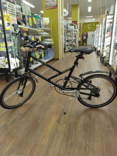 変速付き自転車　ブラック　20インチ