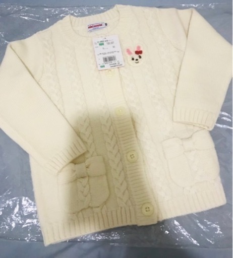 新品未使用　ミキハウス　カーディガン　100cm