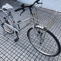 【27インチ自転車】変速なし　前後タイヤ、チューブ新品❗️鍵新品！スペアキーあり　若林自転車　浜大津店　SALE中❗️ 27インチ自転車】変速なし 前タイヤ、チューブ、チェーン、サドル、鍵