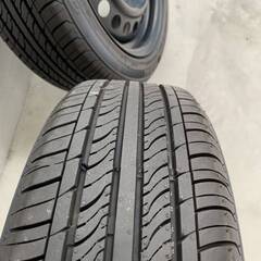 走行浅 フィット 純正 スチール ホイール 165/55R15 165/55-15 NBOX 流用 ケンダ 輸入タイヤ 軽サイズ