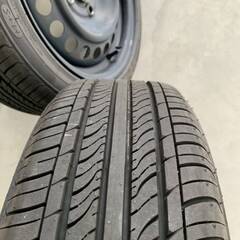 走行浅 フィット 純正 スチール ホイール 165/55R15 165/55-15 NBOX 流用 ケンダ 輸入タイヤ 軽サイズ