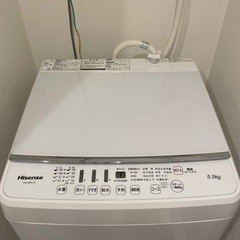 【お引取り先決定】Hisense 洗濯機 5.5kg 