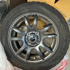 165/65R14 スタッドレスタイヤ タイヤホイールセット ナット付き