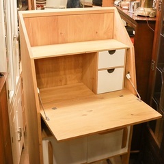 希少　THE CONRAN SHOP コンランショップ　ETHNICRAFT エスニクラフト　収納机　ライティング　デスク　ビューロー　オーク材