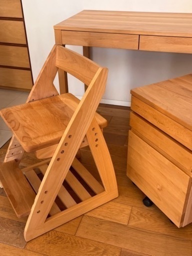 美品✨学習机セット 美品】ニトリ 学習机 オリーブキッズデスク