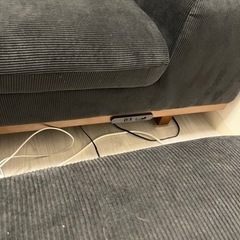 コーデュロイソファ三人掛け