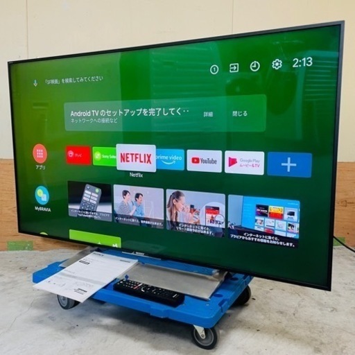 超薄型4K 49型液晶テレビ　BRAVIA SONY  KJ-49X9000E