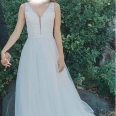 インポートドレス インポートノースリーブAラインドレス | ウェディングドレス