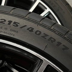 17インチ　100ピッチ　4穴　7J＋40 MINERVA 215/40R 17