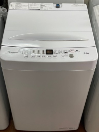 送料・設置込み　洗濯機　5.5kg Hisense 2021年