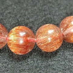 超綺麗 レッドルチル】10.8～10.4㍉玉 16.5㌢