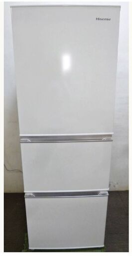 【3ヵ月保証】ハイセンス　3ドア　冷蔵庫　HR-D2801W　282L　動作良好　2020年製　Hisense　ホワイト
