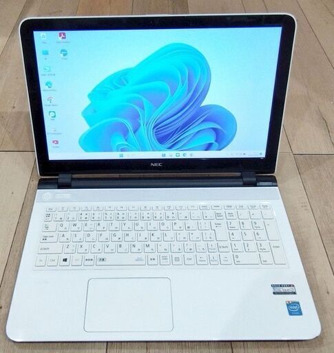 (決定)NEC LaVie LS150TSW-N 美品 エクセル・ワードOK Windows11pro Intel cerelon 2957U 16GBメモリ SSD256GB WiFi/Bluetooth 快適仕様
