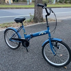 ☆店頭にて試乗可☆ J2709 折りたたみ自転車 ブルー 20インチ