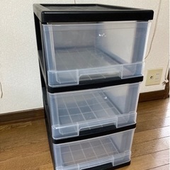 3段ボックス　プラスチック製  